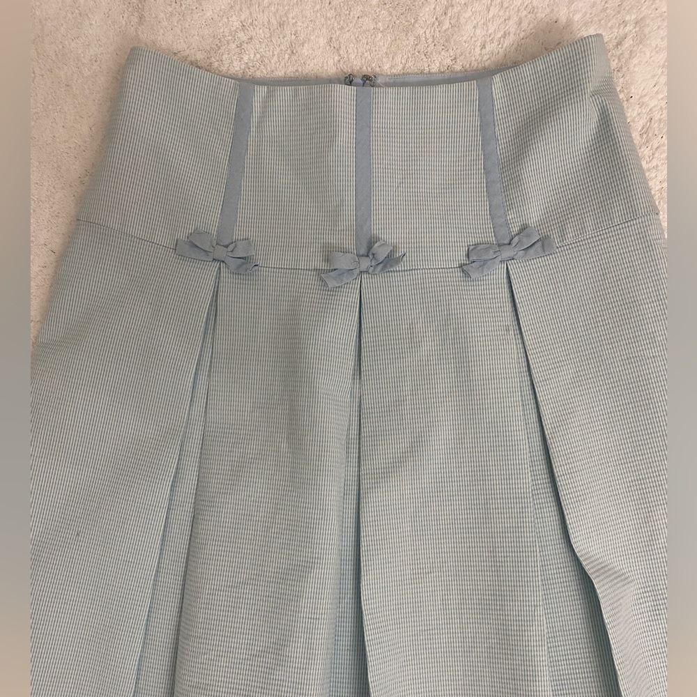 Vintage Y2k Nanette Lepore pleated bow skirt